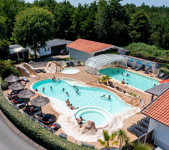 Camping Biscarrosse Lac Vue Aerienne